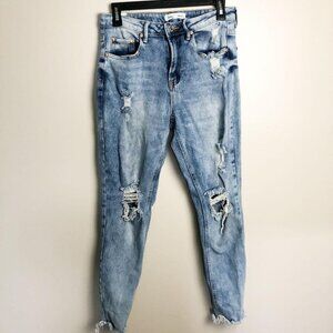 Almost Famous Distressed High Rise Skinny